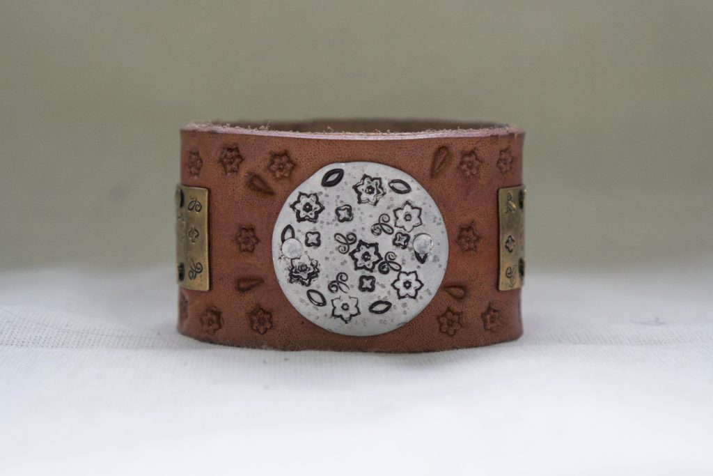 Leather Stamped Cuff-2