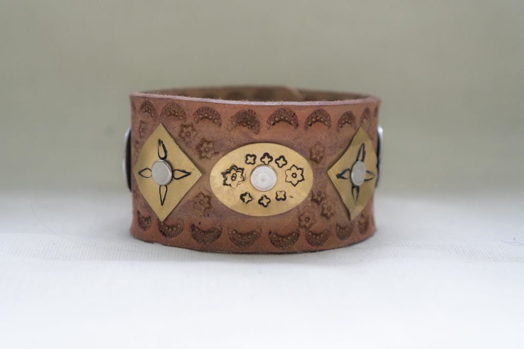 Leather Stamped Cuff